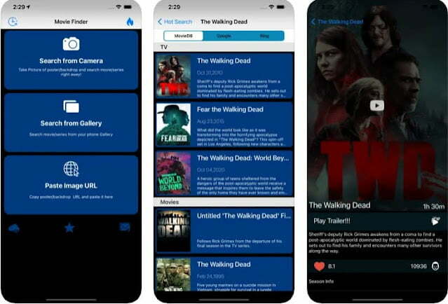 تحميل افضل تطبيقات ايفون وايباد الجديدة لهذا الاسبوع 4. تطبيق Movie Finder