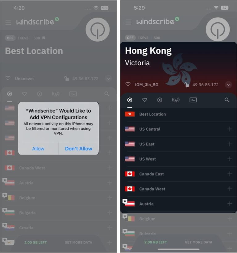إعداد VPN على آيفون وآيباد